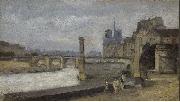 Stanislas lepine The Pont de la Tournelle oil painting artist